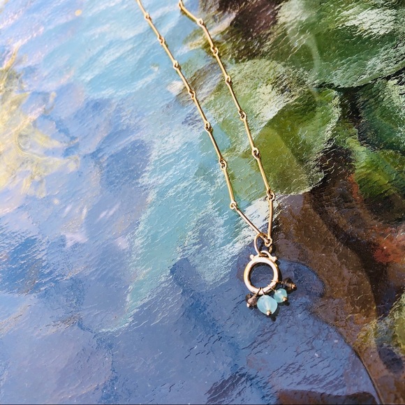 BR Necklace Sea Glass Unique Chain - Picture 4 of 8